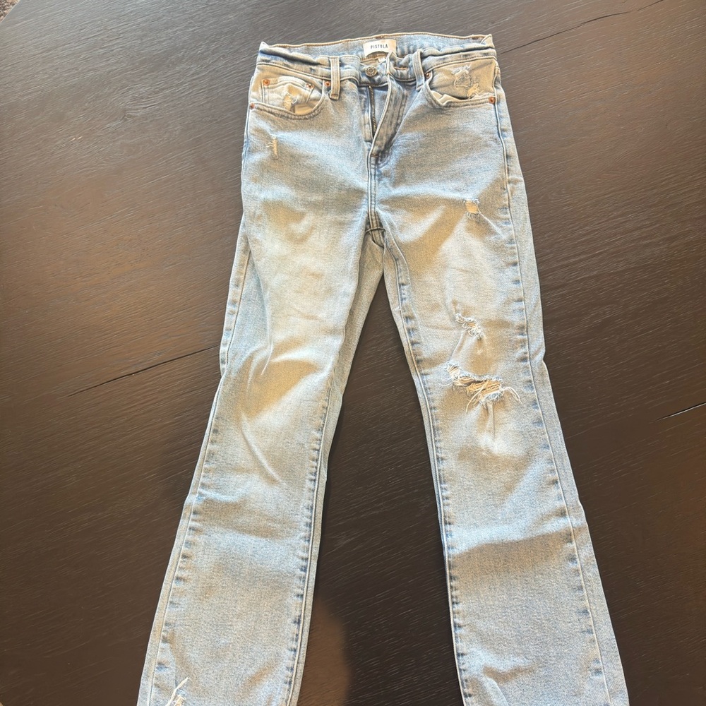 Pistola Blue Distressed Women's Jeans (26)